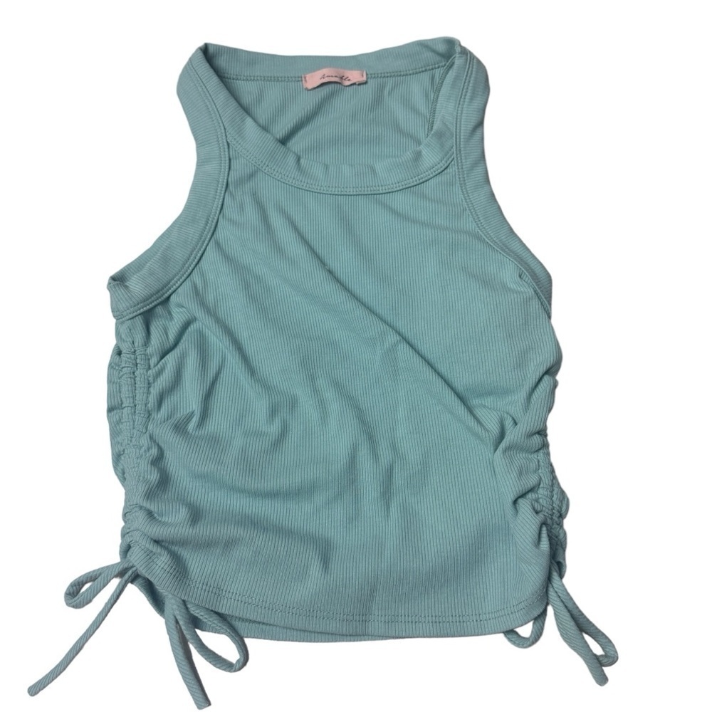 Amable ribbed drawstring tank top